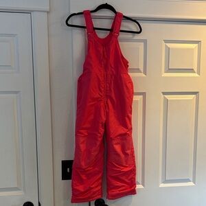 Red Snow Bib Overalls